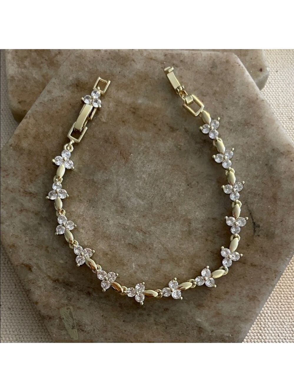 Elegant Gold plated Classic Bracelet 7” Women’s Bracelet | occasions Bracelet